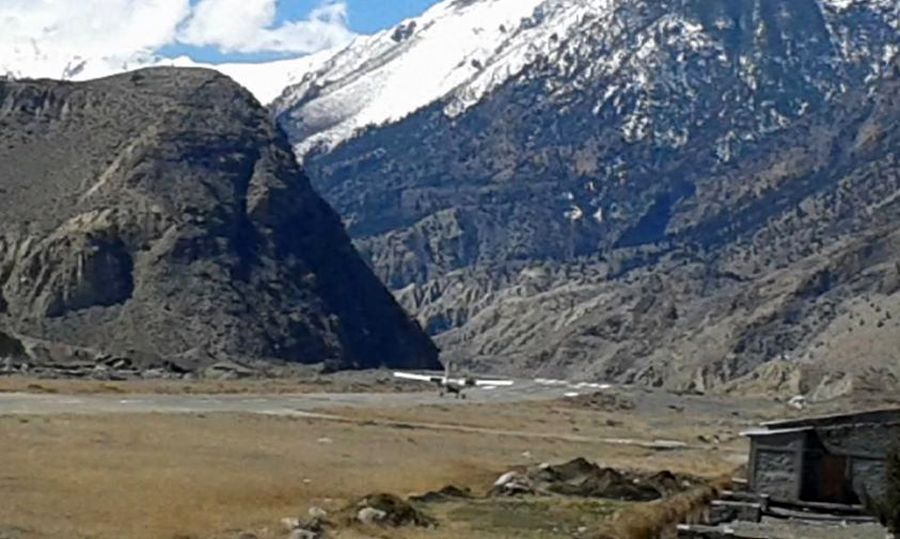 Airport at Jomson in Kali Gandaki Valley