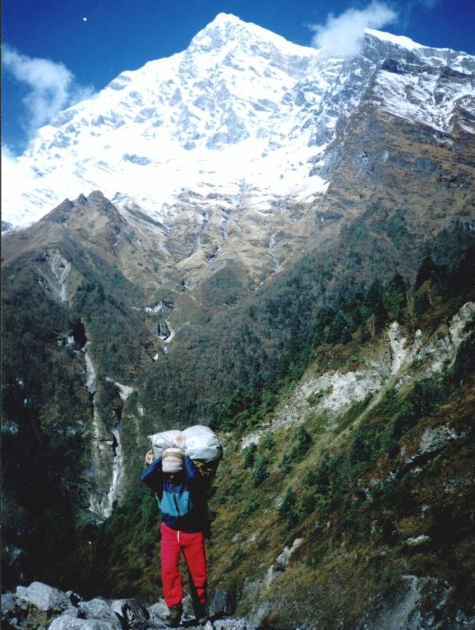 Tsaurabong Peak above Myagdi Khola Valley