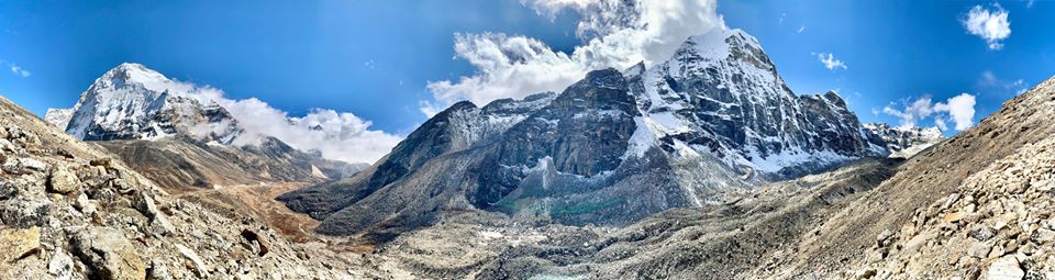 Chamlang and Peak 41 above Hongu Valley