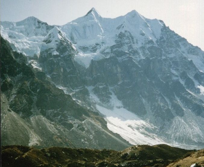 Mount Merra from camp at Ramtang on the North Side of Mount Kangchenjunga