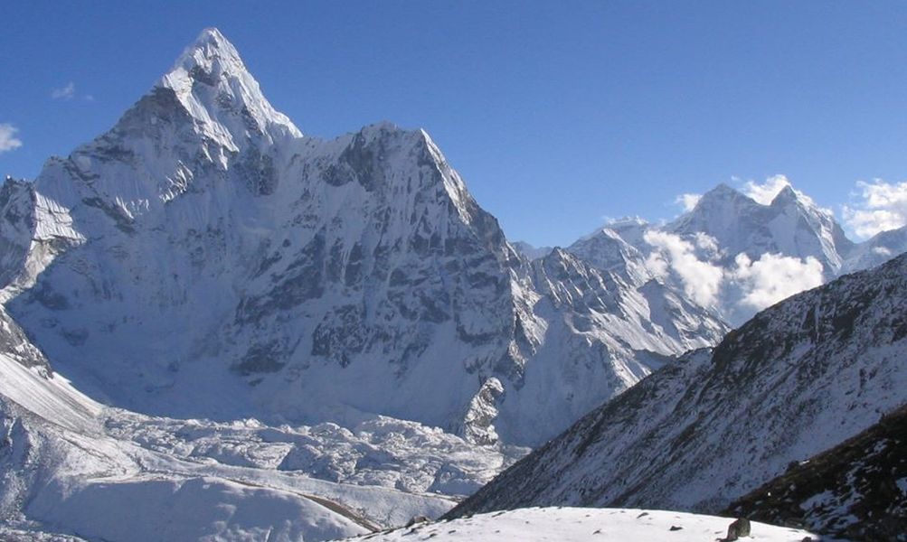 Ama Dablam from camp below Kongma La