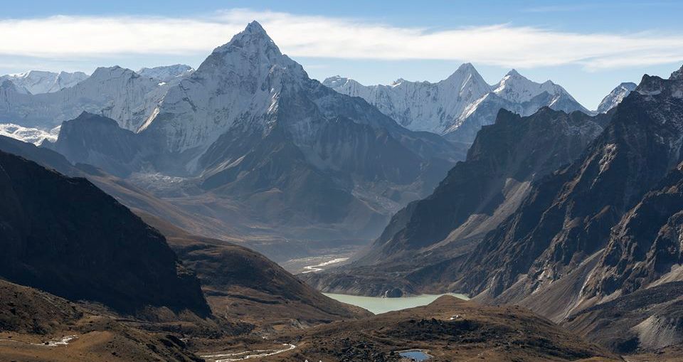 Ama Dablam on route from Lobuje to Dzongla and Gokyo Valley via Chola La