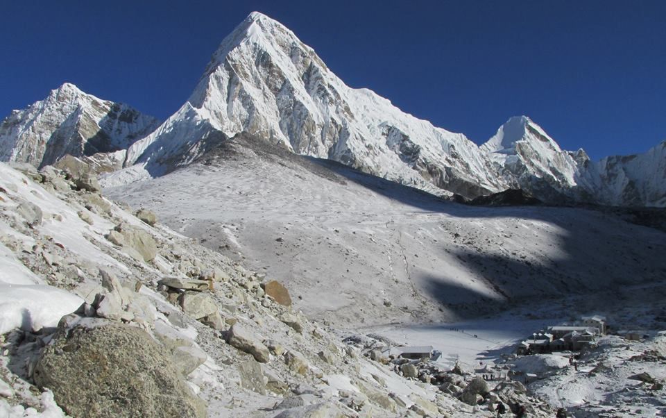 Mount Pumori and Khumbu Glacier