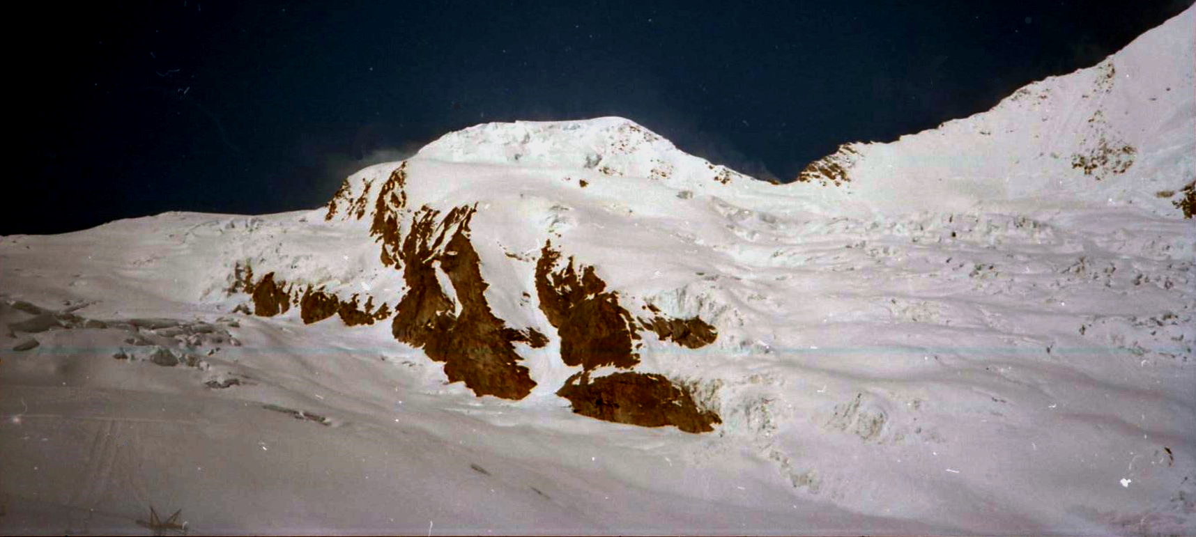 Alphubel in the Mischabel Range from above Saas Fe