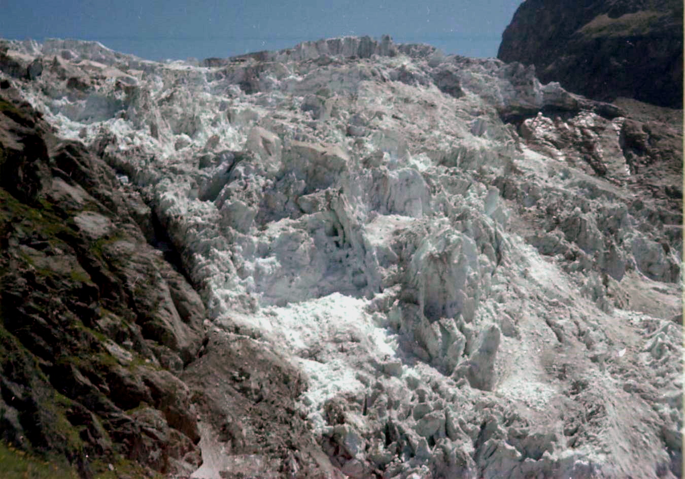 Grindelwald Glacier on ascent of Schreckhorn