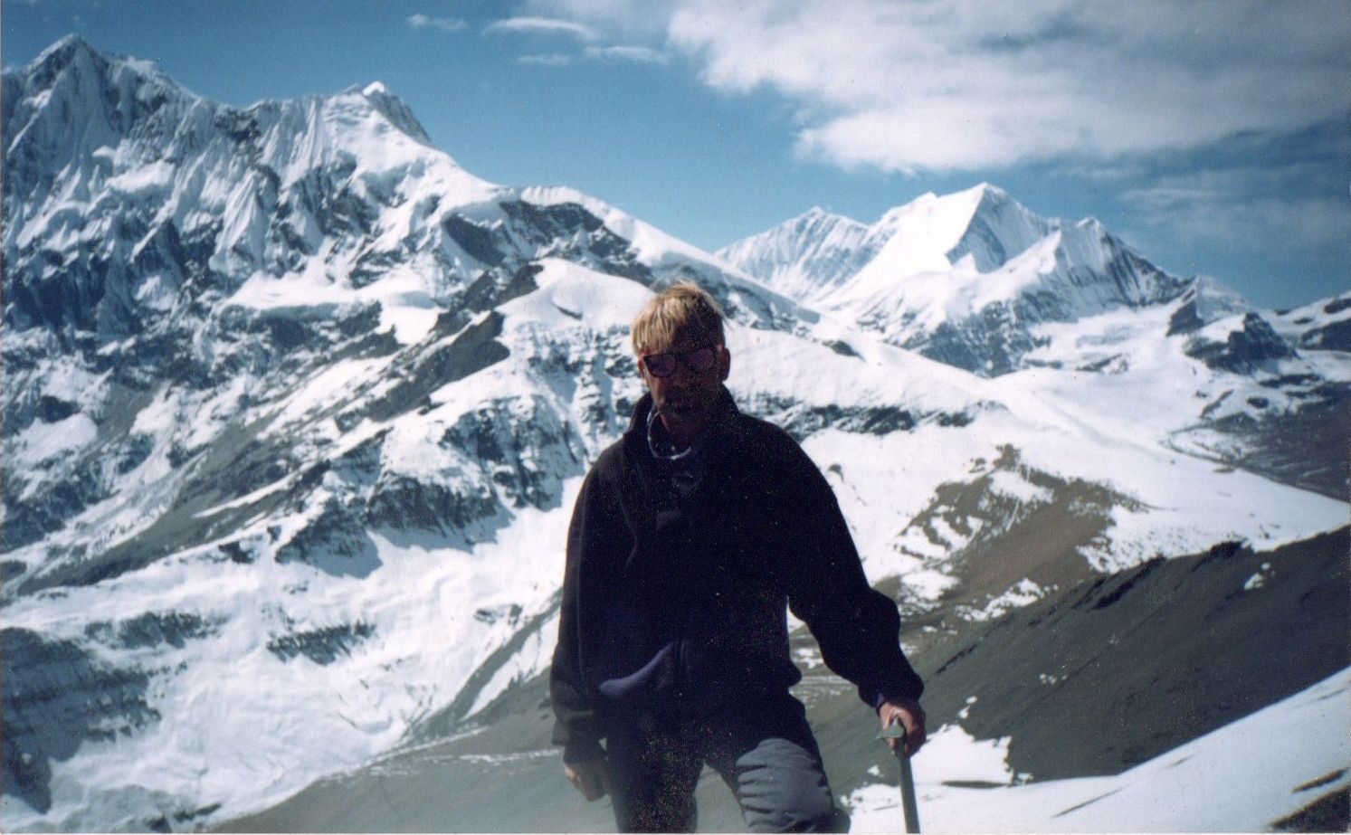 Mounts Dhaulagiri II, III and V from Thapa Peak