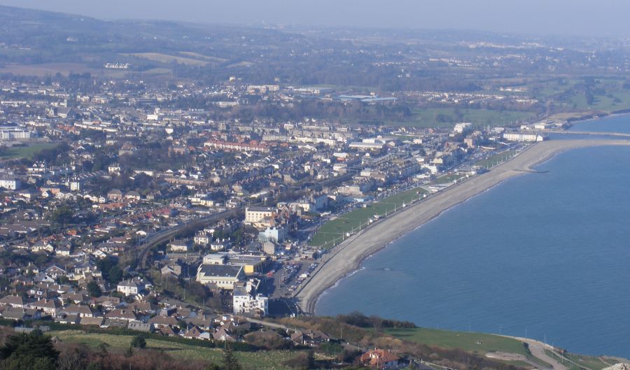 Bray in County Wicklow in Ireland