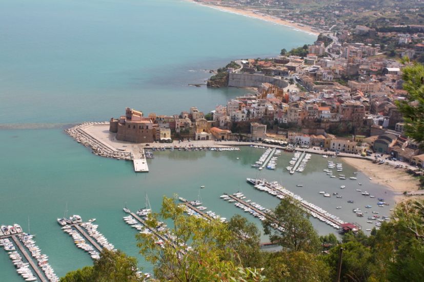 Castelammare del Golfo on Sicily in Italy