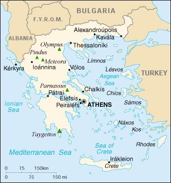 Map of Greece