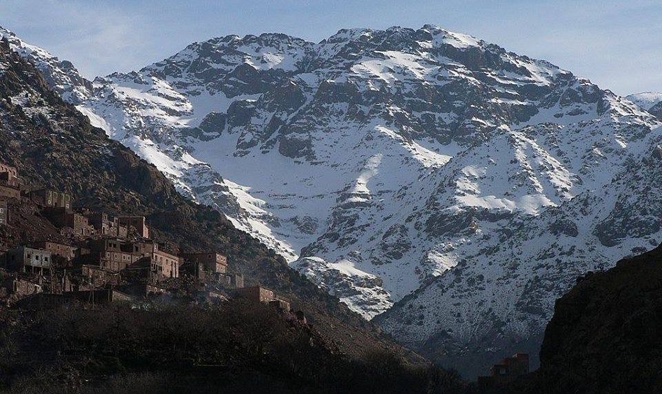 Djebel Toubkal in the High Atlas from Imlil