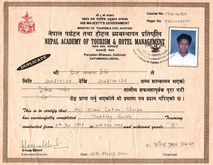 Certificate