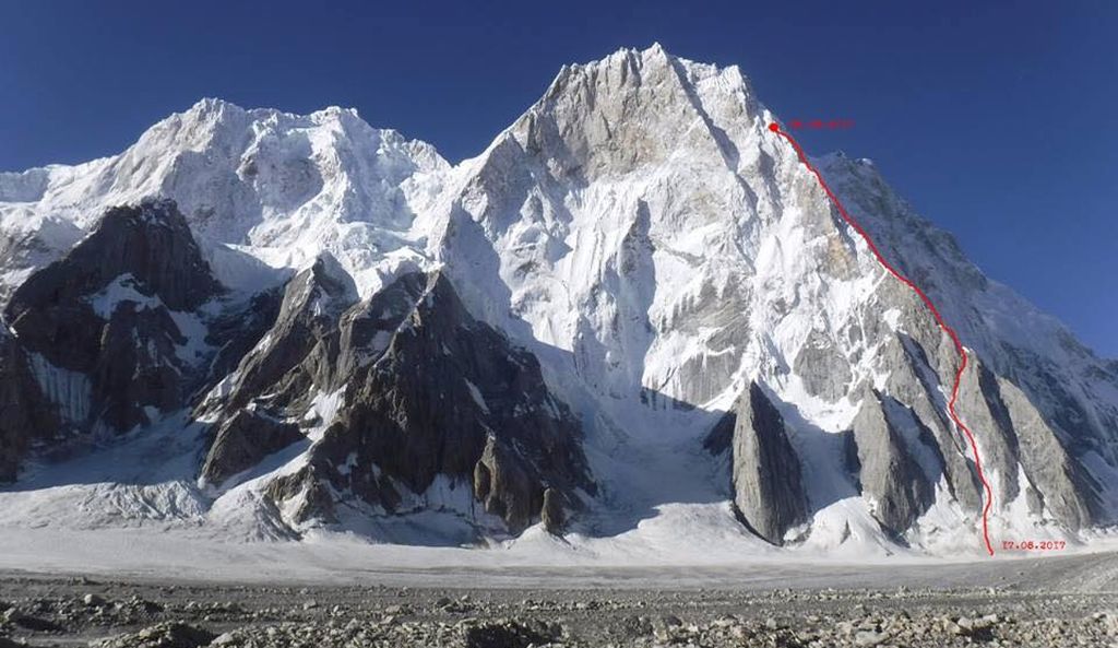 Latok I in the Biafo Glacier Region of the Pakistan Karakorum