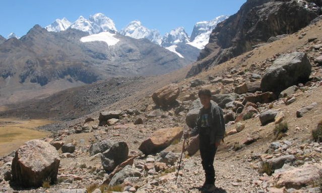 Trekking in the Huayhuash region of the Andes of Peru