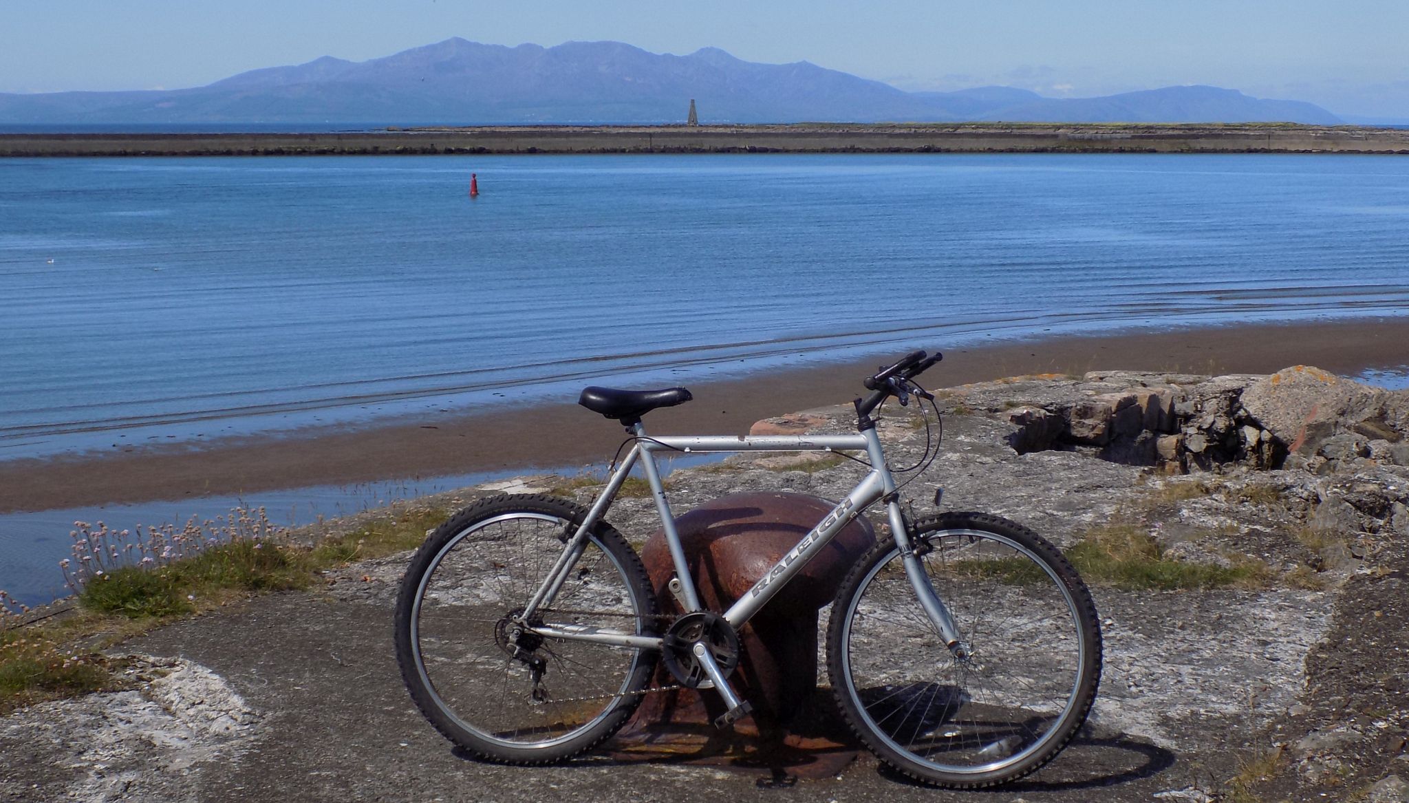 Arran Hills from Harbour at Ardrossan