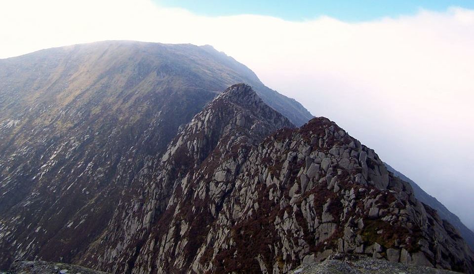 Cioch na Oighe ridge on Goatfell