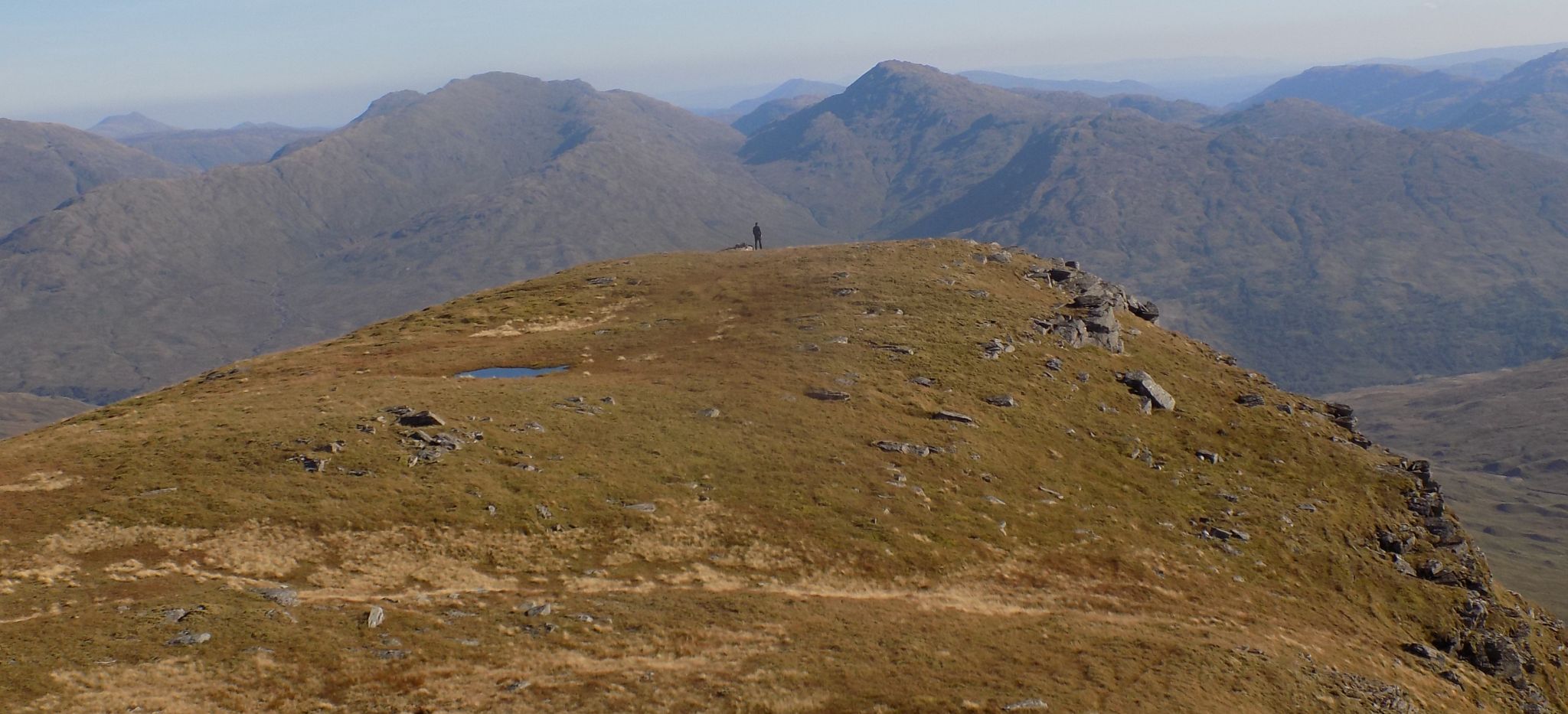 Beinn a'Chroin and An Caisteal from Beinn Dubhchraig