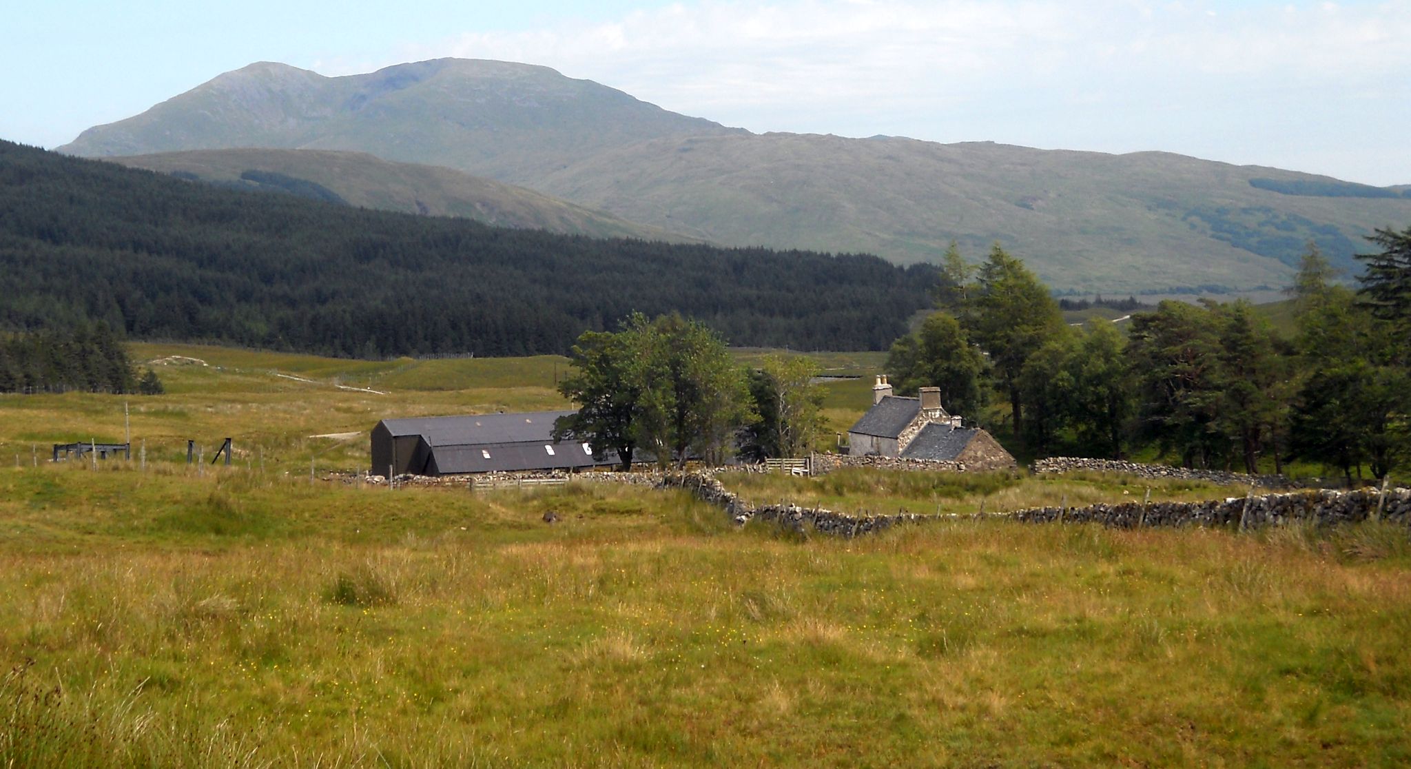 Ben Challum beyond Cononish Farm