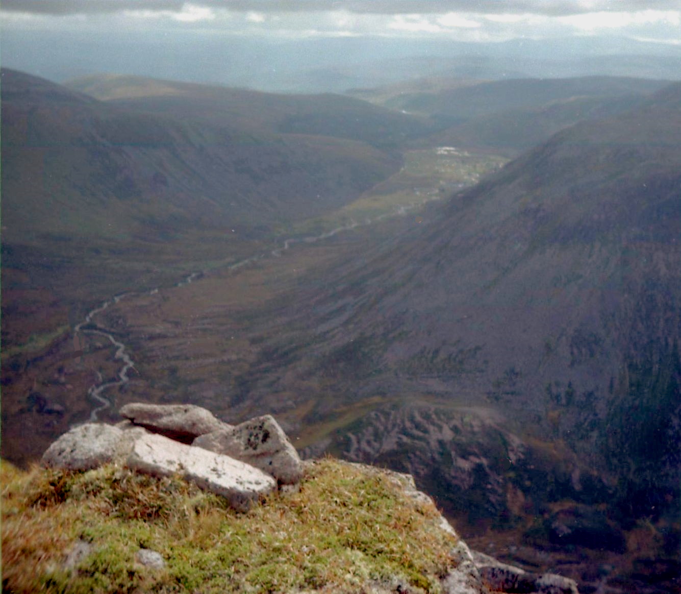 Lairig Ghru through the Cairngorm Mountains of Scotland