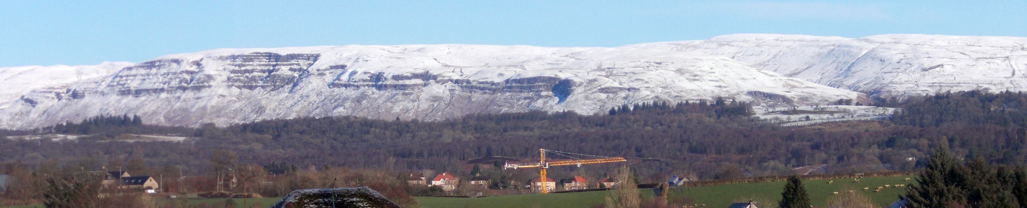 Campsie Fells from Mosshead in Bearsden