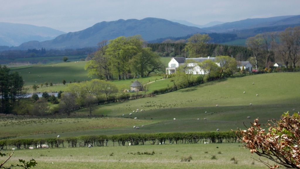 Conic Hill and Carbeth Home Farm from Drumtian Road