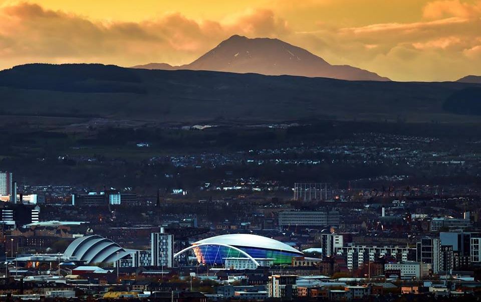 Ben Lomond and Glasgow from Cathkin Braes Country Park