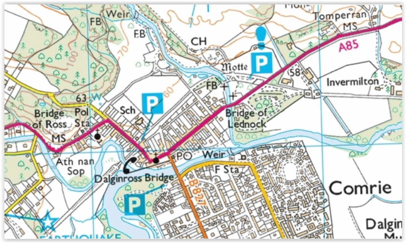 Map of Comrie