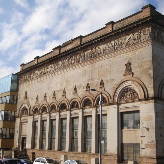 Hindu Mandir ( Hindu Temple ) at La Belle Place in Kelvingrove in Glasgow, Scotland