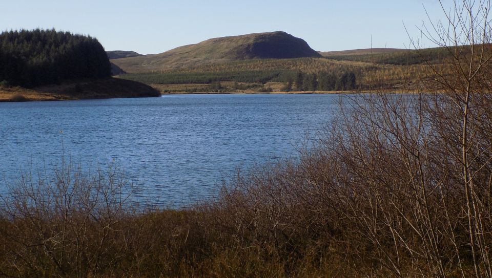 Thief's Hill in the Kilpatrick Hills across Kilmannan Reservoir