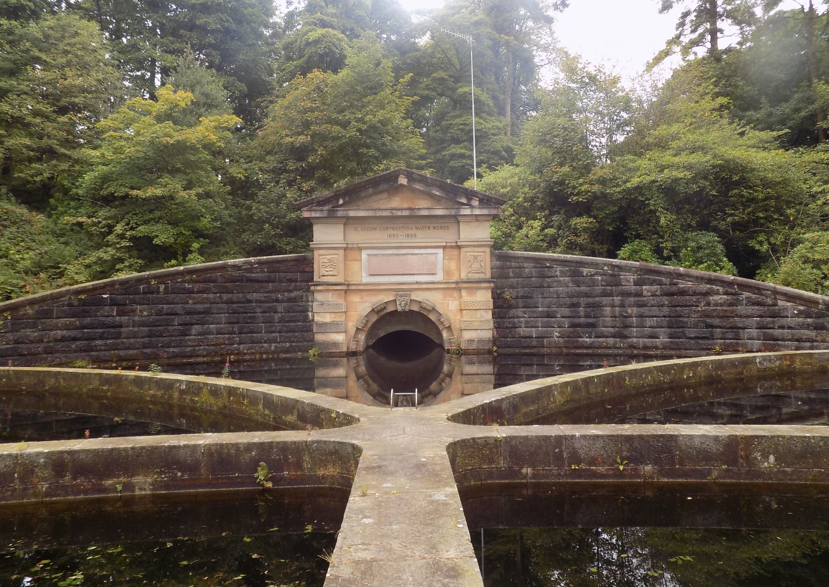 Water inflow tunnel at Craigmaddie Reservoir