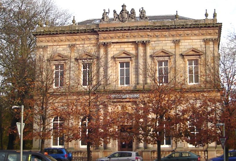 Langside Halls at Shawlands Cross outside Queen's Park