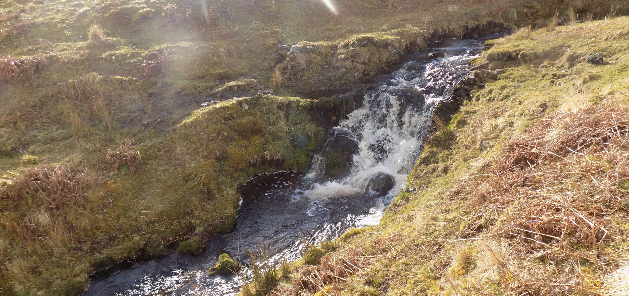 Waterfall in Fintry Hills on route to Double Craigs