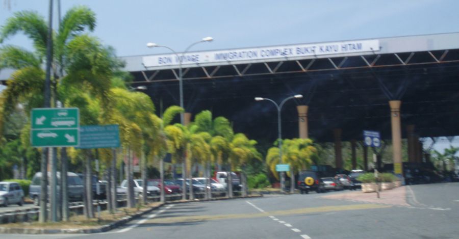 Bukit Kayu Hitam check point at Malaysia-Thailand border