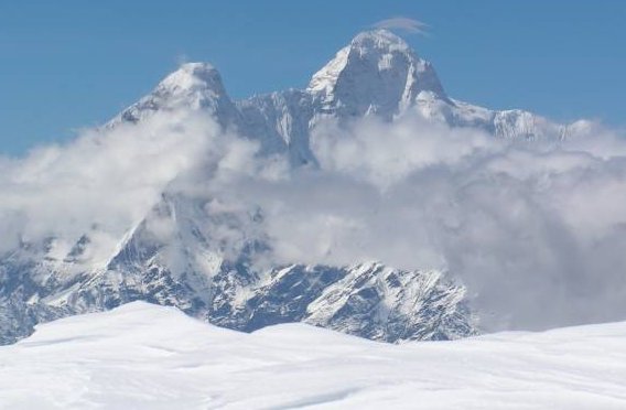 Nanda Devi in the Garwal Himalaya - the highest mountain in India