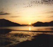 Sunset on Loch Hourn in NW Scotland